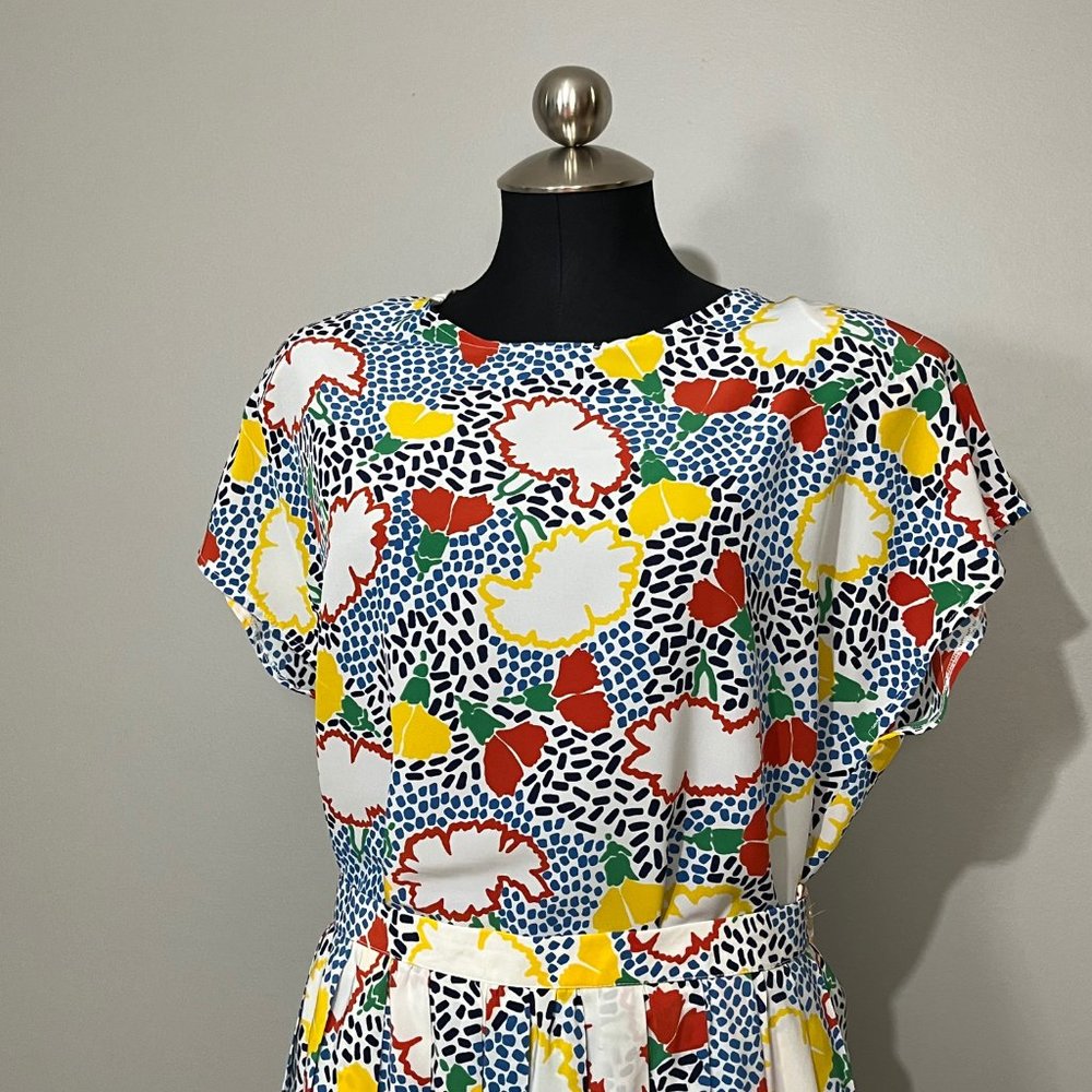 80s handmade maximalist skirt set